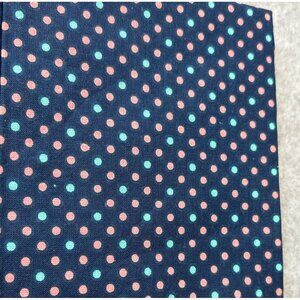 Polka Dot Navy Cotton Fat Quarter Fabric 18"x22" For Sewing Quilting Projects